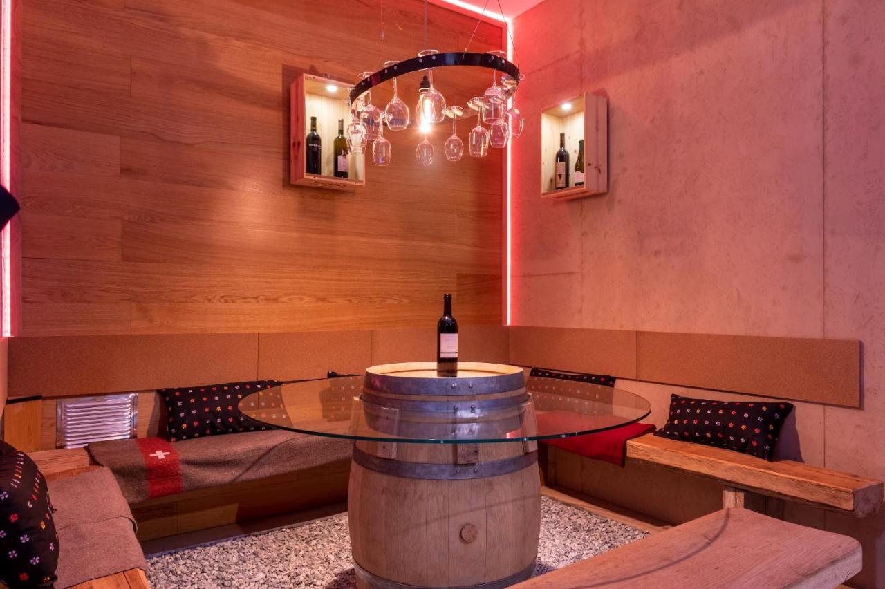 Chalet Diognysos B&B, Boutique Hotel & Wellness Crans-Montana Exterior foto