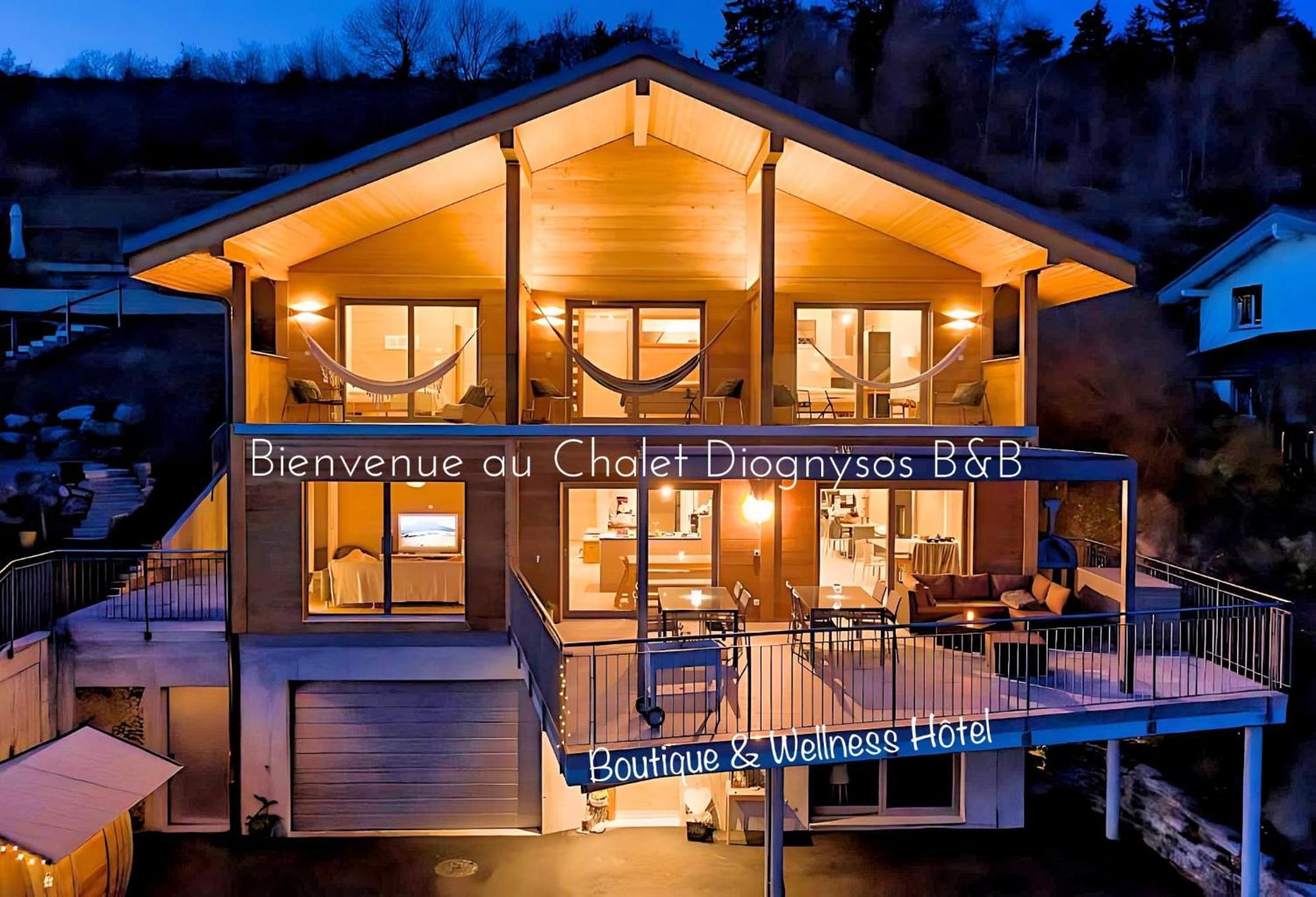 Chalet Diognysos B&B, Boutique Hotel & Wellness Crans-Montana Exterior foto